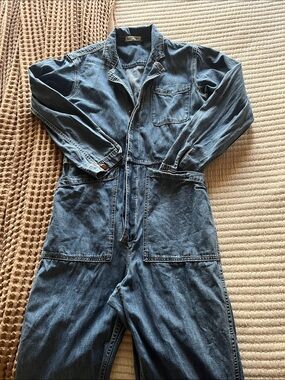 Alex Mill denim coverall jumpsuit - blue